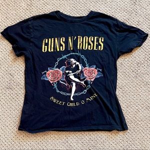 Girls Guns N’ Roses T-shirt | Large (Kids)